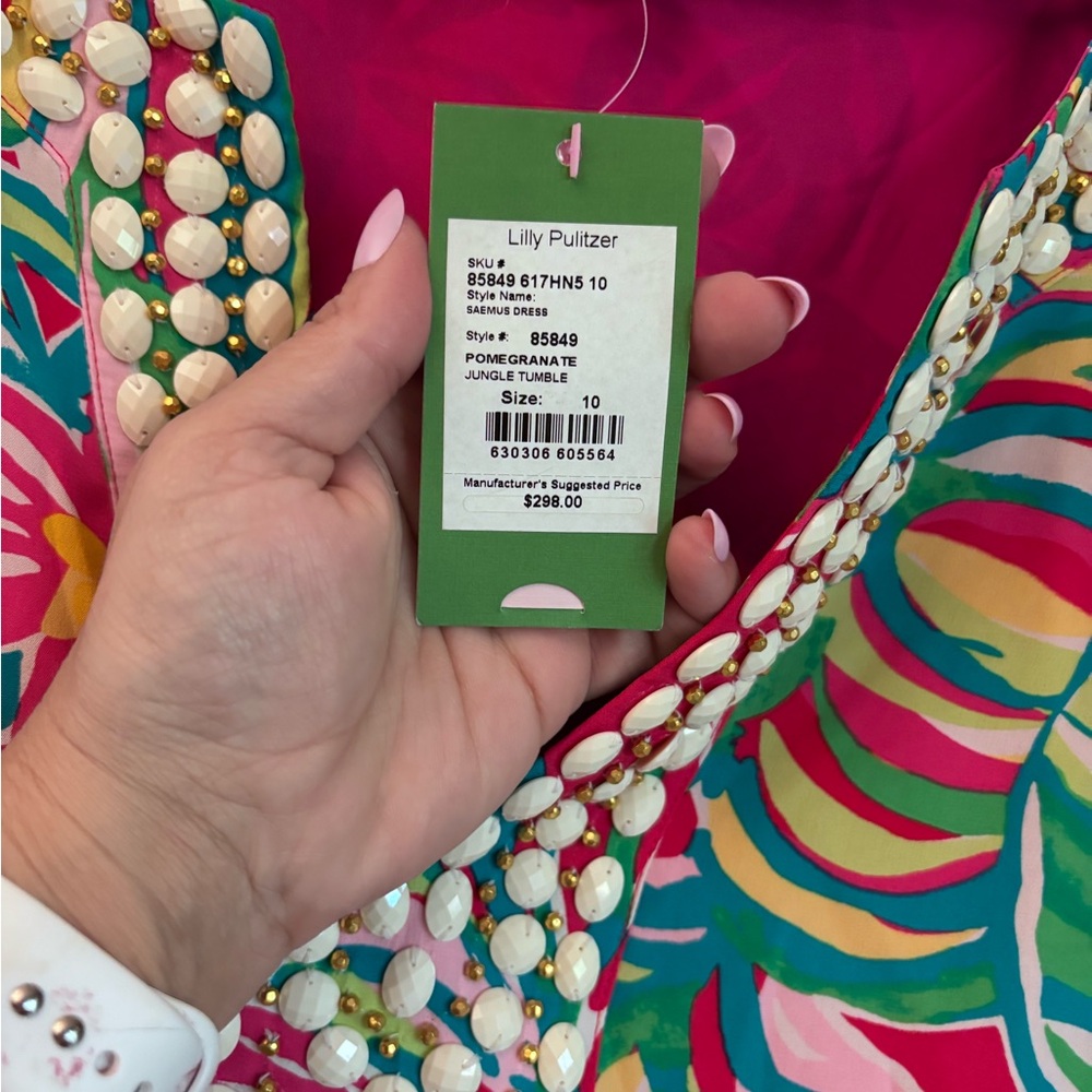 Lilly Pulitzer Pomegranate Jungle Tumble Seamus Dress